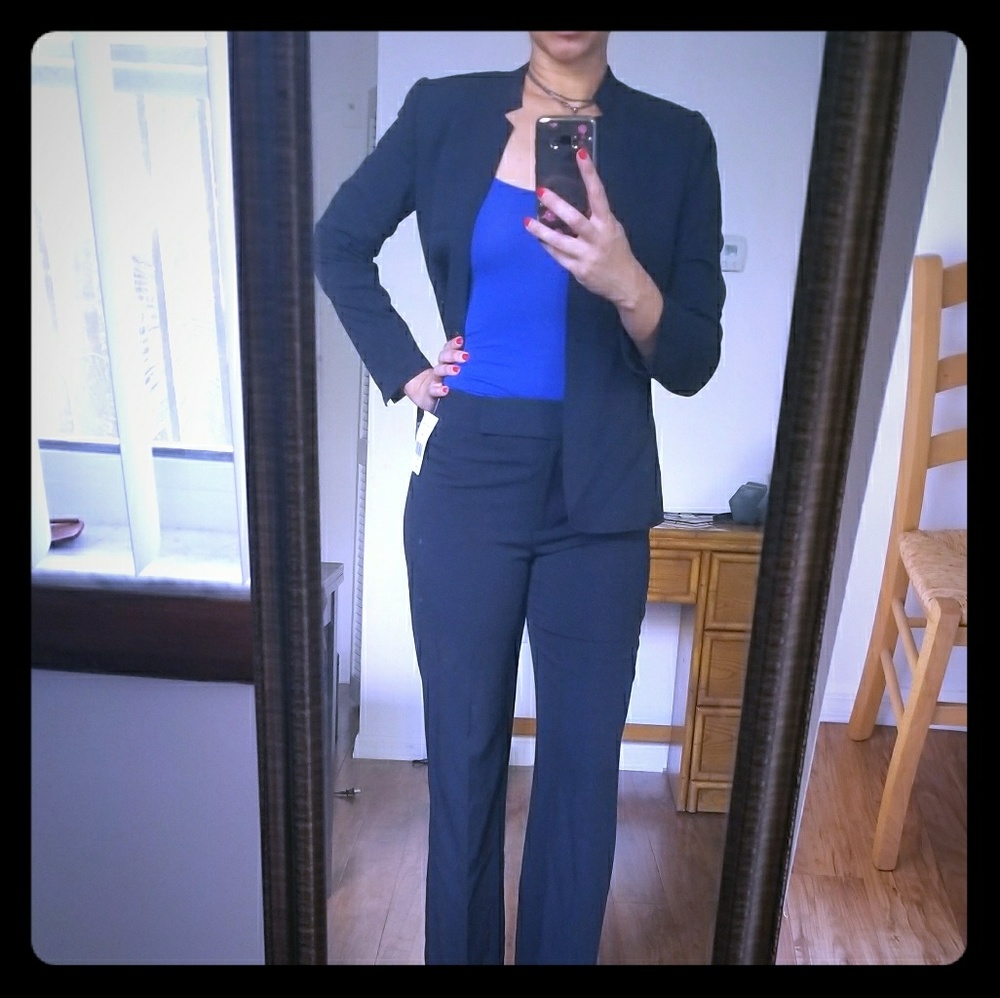 New Tahari Navy Blue Suit